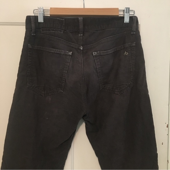 Men’s Rag & Bone Brown Corduroy Button up Pants 30 - Picture 10 of 16
